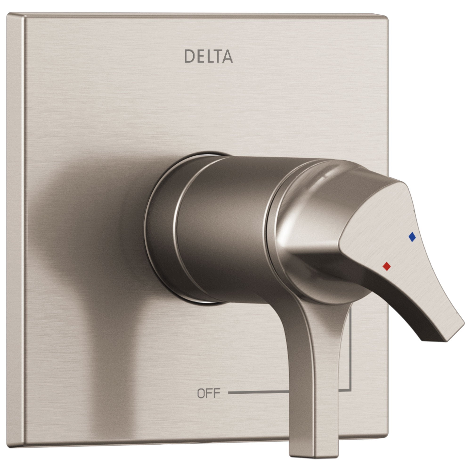 Delta Zura Collection Stainless Steel Finish TempAssure 17T Dual Temperature and Pressure Shower Faucet Control Handle Includes Valve without Stops D1942V