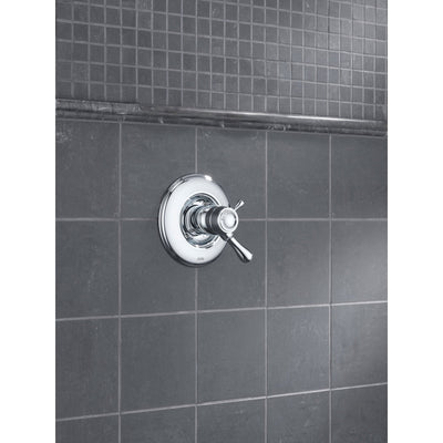 Delta Leland Chrome Thermostatic Shower Dual Control with Valve D1027V