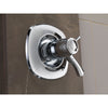 Delta Addison Chrome Thermostatic Shower Dual Control with Valve D1032V