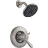 Delta Lahara Stainless Steel Thermostatic Control Shower Faucet with Valve D801V