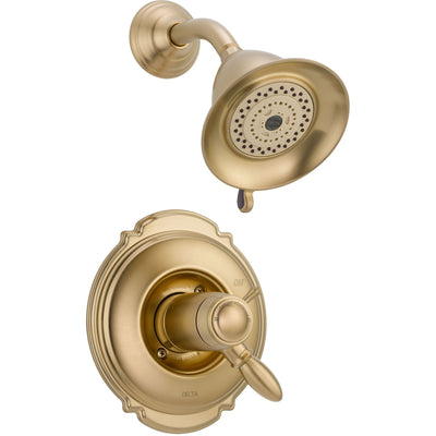 Delta Victorian Champagne Bronze Thermostatic Shower Faucet with Valve D811V
