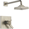Delta Arzo Stainless Steel Finish Thermostatic Shower Control with Valve D847V