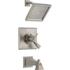 Delta Dryden Thermostatic Stainless Steel Finish Tub and Shower with Valve D528V