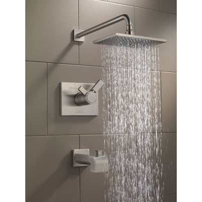 Delta Vero Thermostatic Dual Control Stainless Steel Tub & Shower Trim 521942