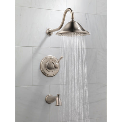 Delta Addison Stainless Steel Finish Thermostatic Tub/Shower with Valve D727V