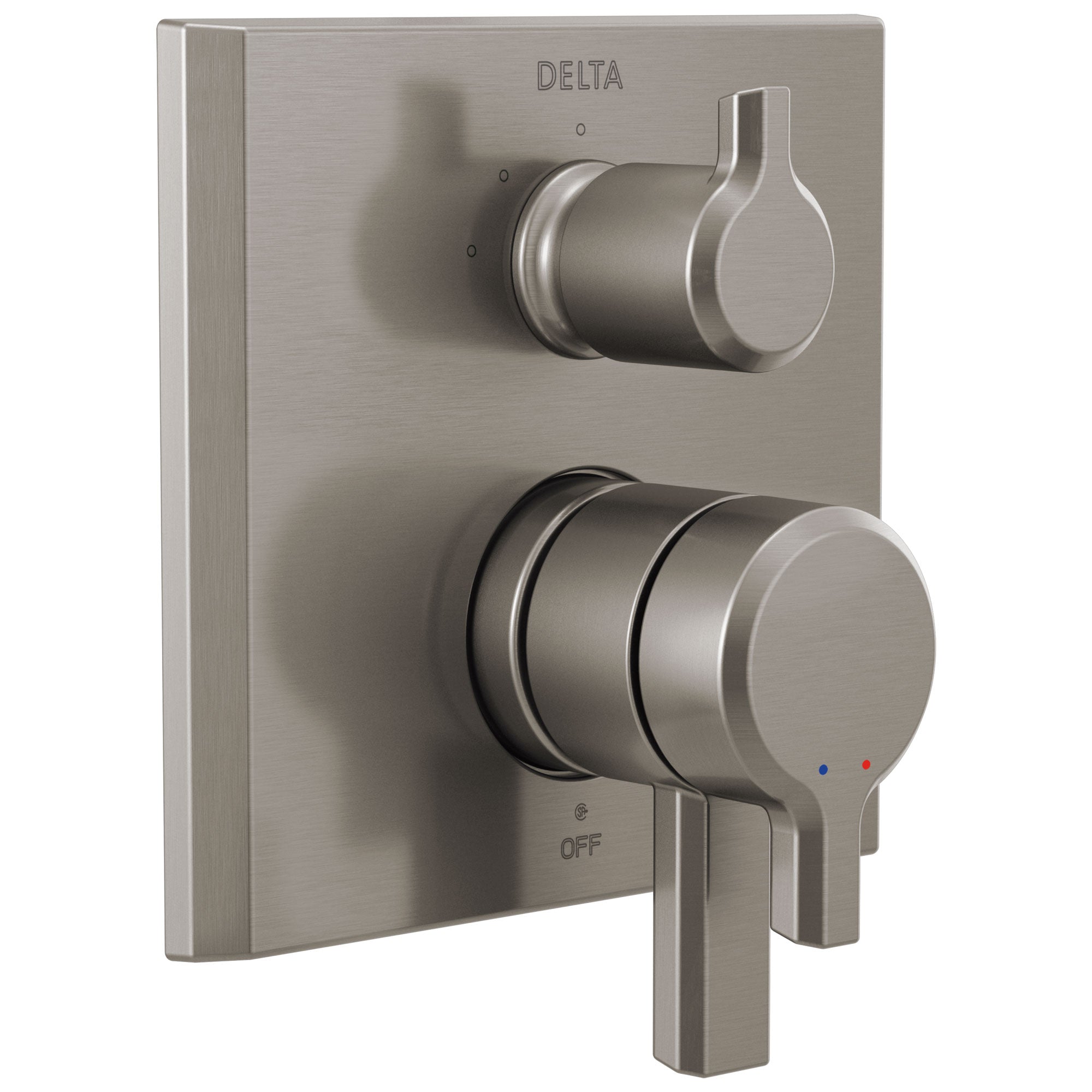 Delta Pivotal Stainless Steel Finish 17 Series Shower Control Trim Kit with 3-Function Integrated Diverter (Requires Valve) DT27899SS