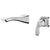 Delta Tesla Collection Chrome Finish Single Handle Modern Wall Mount Lavatory Bathroom Faucet INCLUDES Rough-in Valve D1901V