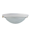 Concord Fans 2 Light White Finish Low Profile Ceiling Fan Light Kit