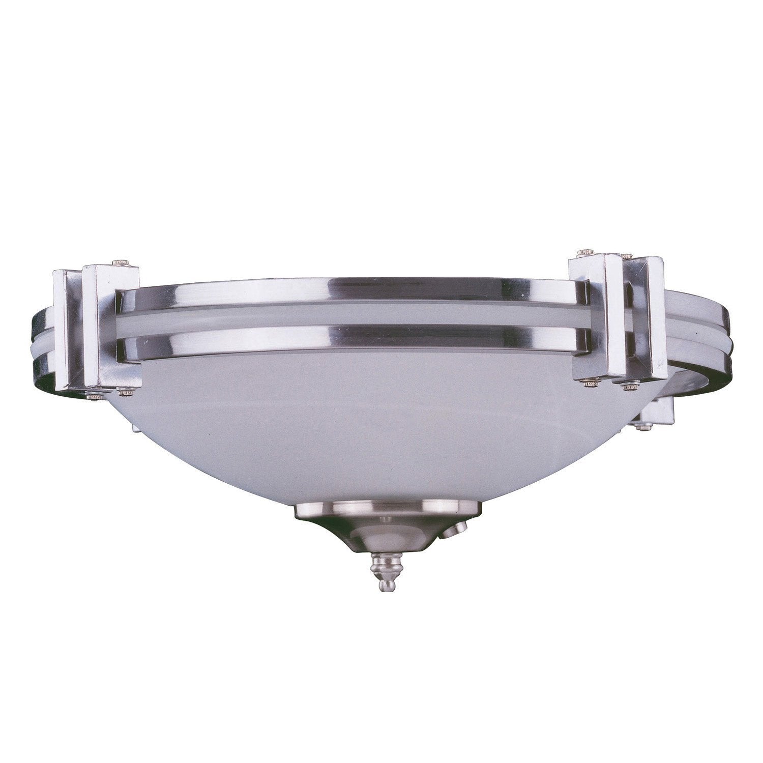 Concord Fans 3 Light Fan Modern Stainless Steel Finish Ceiling Fan Light Kit