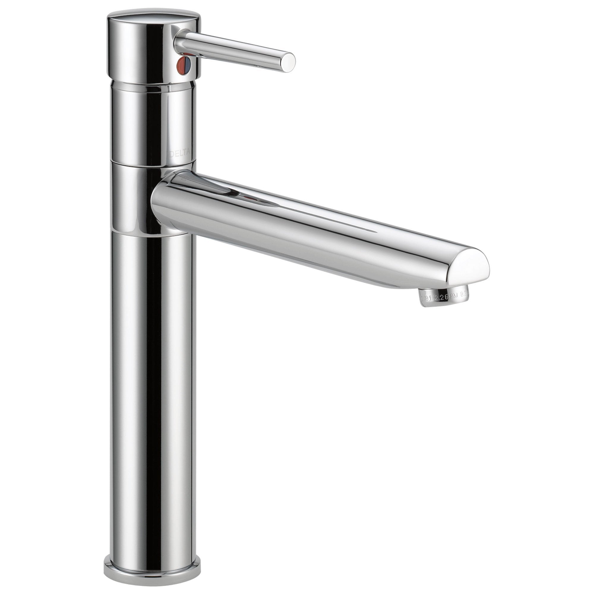 Delta Trinsic Collection Chrome Finish Kitchen Faucet with Swivel Spout and Single Handle on Top 555956