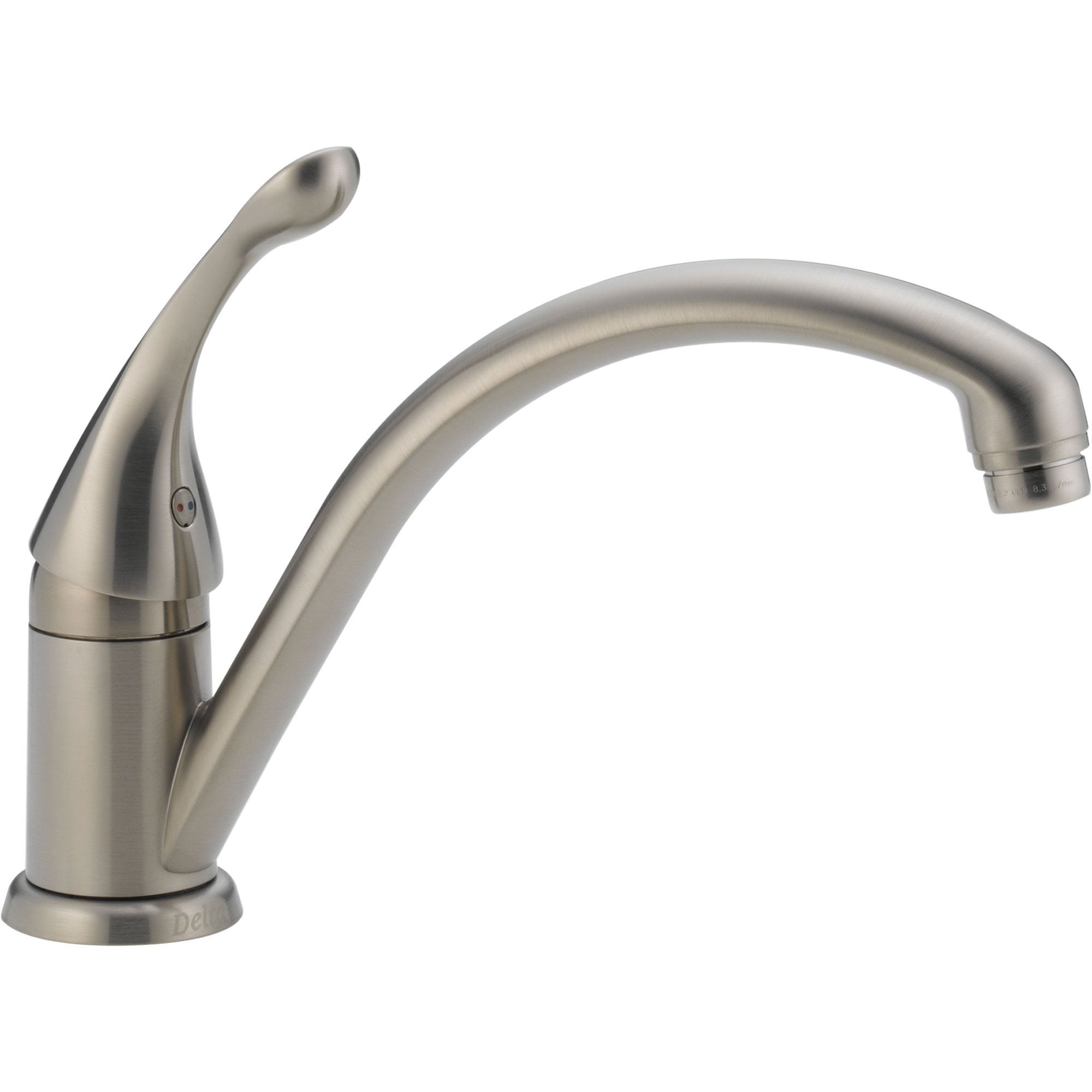 Delta Collins Single Hole One Lever Handle Kitchen Faucet in Stainless 465280