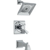 Delta Dryden Dual Control Chrome Tub and Shower Combination with Valve D484V