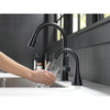Delta Transitional Matte Black Finish Transitional Beverage Faucet with Touch2O Technology D1977TBL