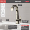 Delta Pivotal Polished Nickel Finish Single Handle Bar Sink Faucet D1993LFPN