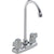 Delta Gooseneck Spout Two Handle Chrome Bar / Prep Sink Faucet 555810
