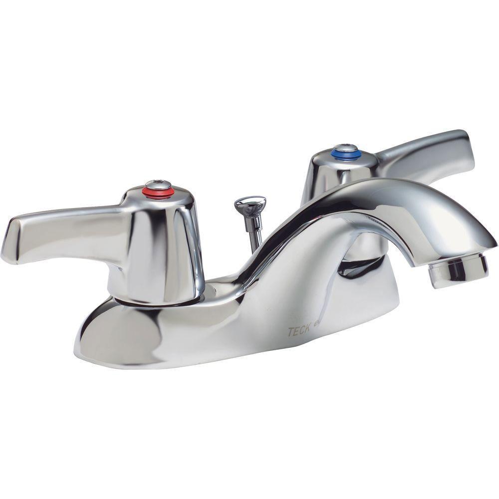Delta Commercial Two Handle Centerset Lavatory Faucet in Chrome 614623