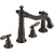 Delta Victorian Venetian Bronze Widespread Kitchen Sink Faucet with Spray 555815