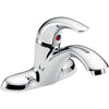 Delta Teck Two-Hole Single Handle Mid Arc Bathroom Faucet in Chrome 664761