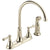 Delta Cassidy Collection Polished Nickel Finish Two Handle Kitchen Sink Faucet with Side Spray 751593