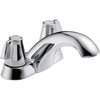 Delta Classic 4" Centerset Chrome Mid-Arc Bathroom Faucet 474252
