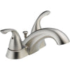 Delta Classic 4" Centerset Brilliance Stainless Bathroom Sink Faucet 563266