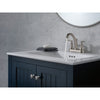 Delta Woodhurst Stainless Steel Finish Lever Handle Centerset Bathroom Sink Faucet with Matching Drain D2532LFSSMPU