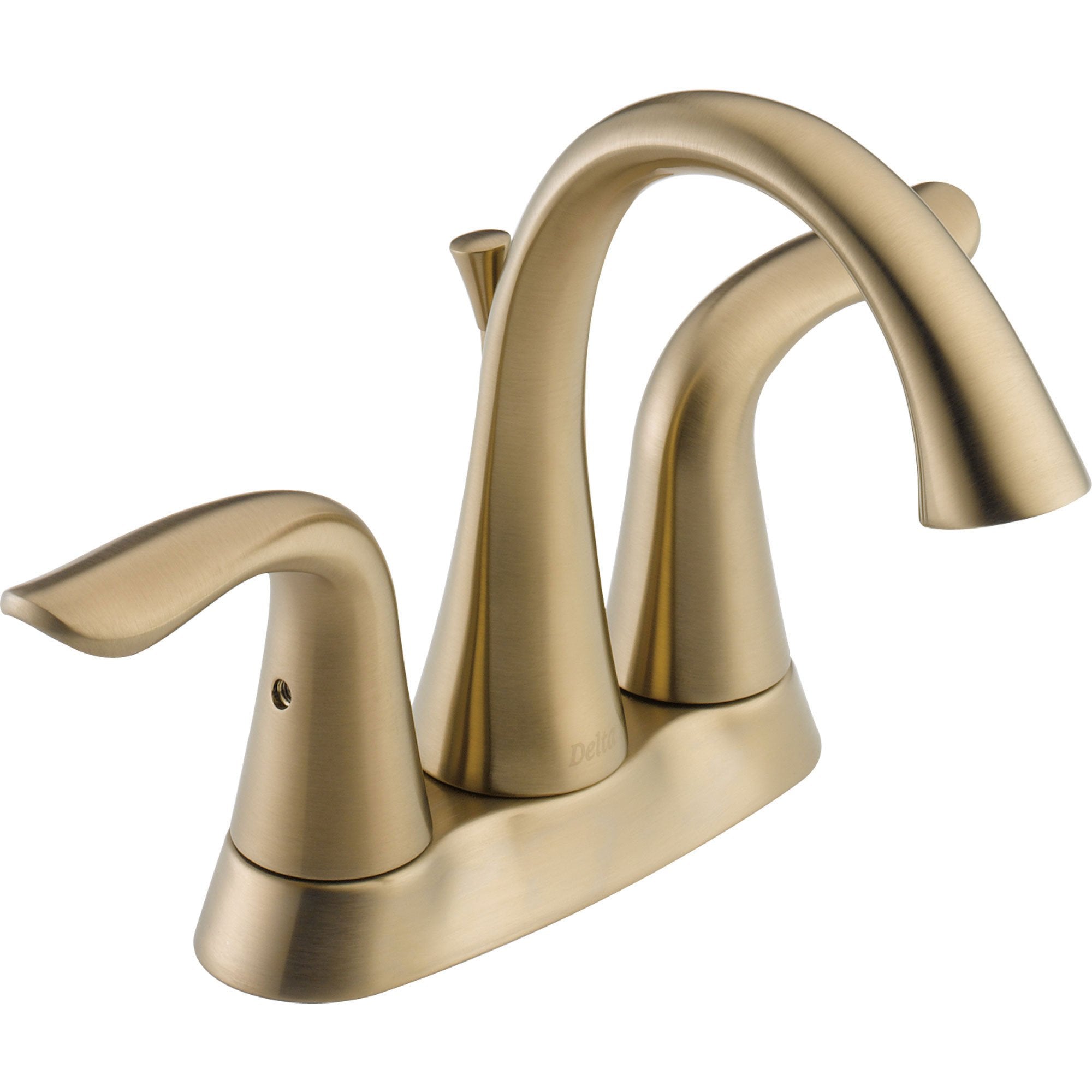Delta Lahara 4" Centerset High Arc Champagne Bronze Bathroom Faucet 614839
