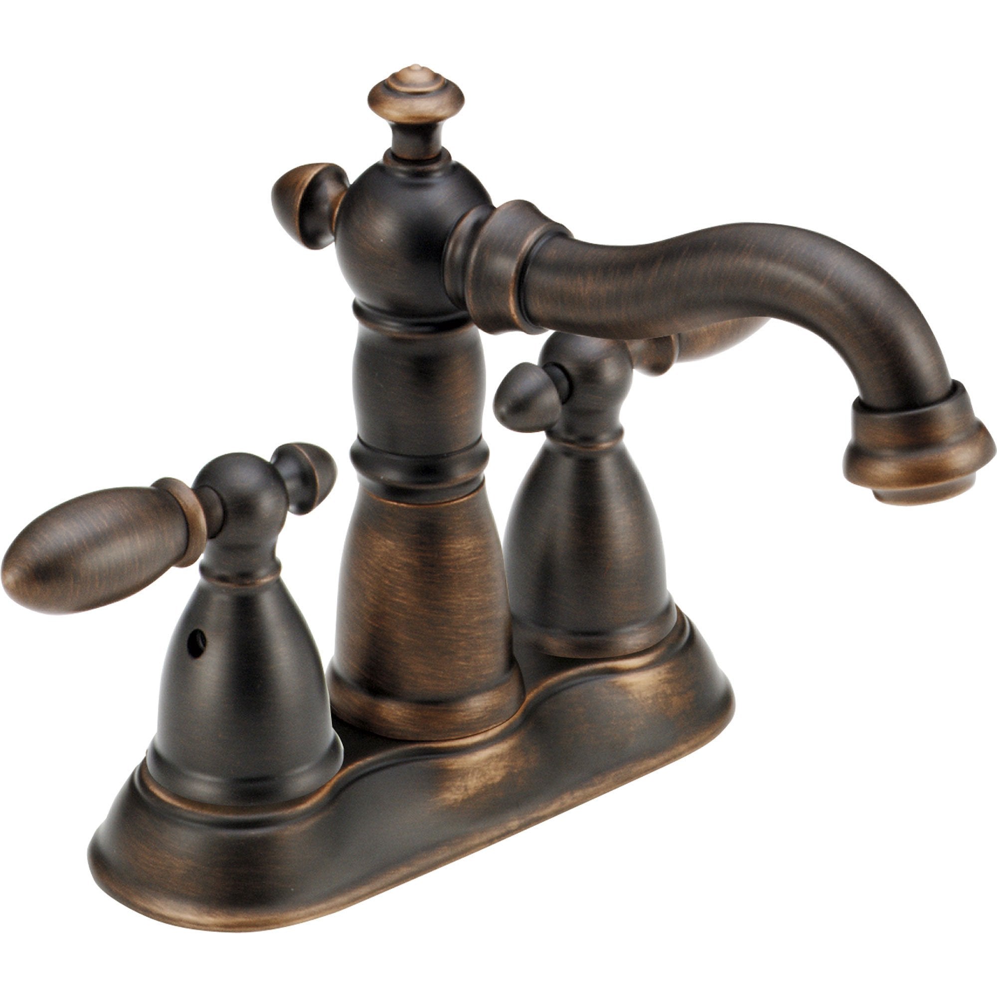 Delta Victorian 4" Venetian Bronze Centerset High Arc Bathroom Faucet 614856