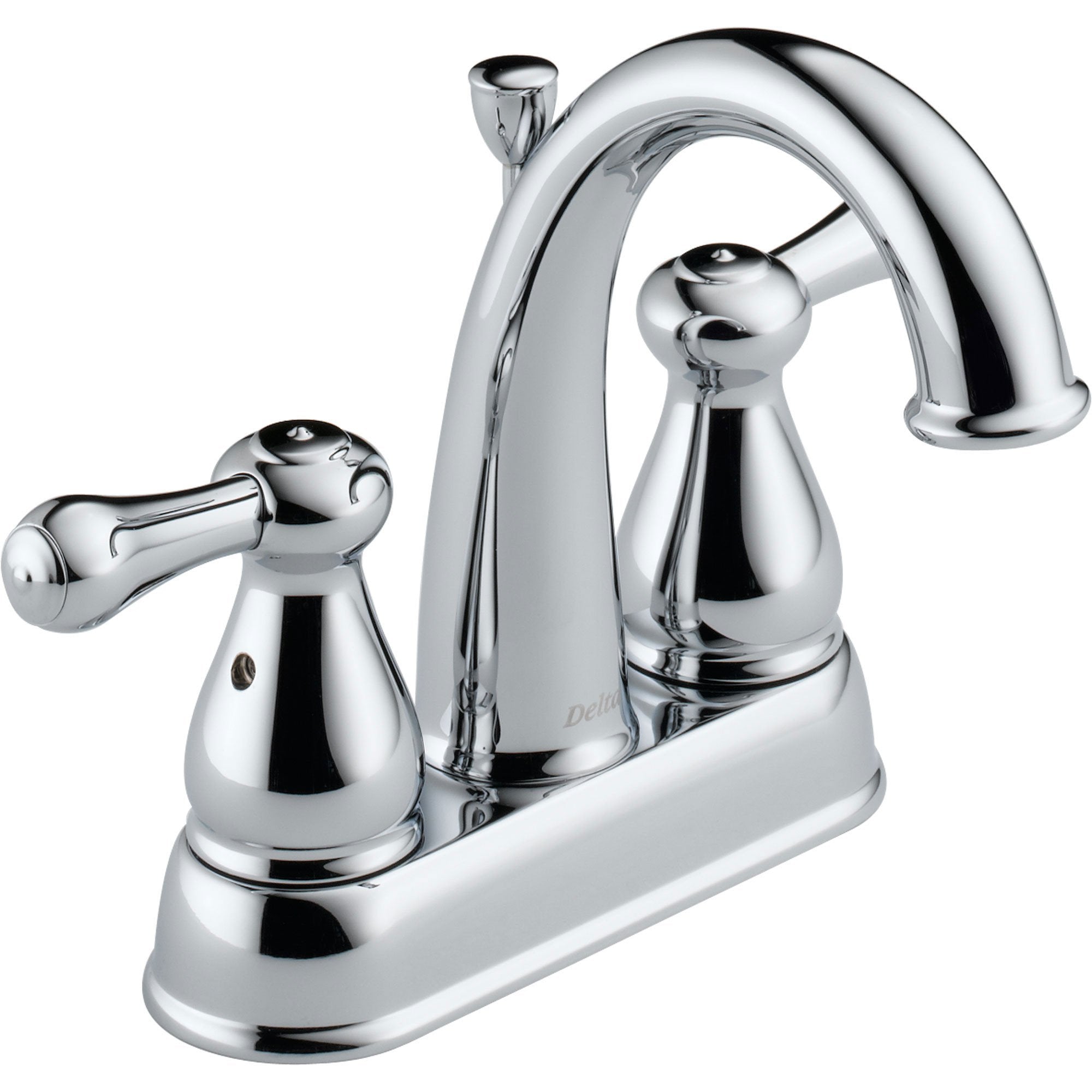 Delta Leland 4" Centerset Chrome Finish High Arc Bathroom Sink Faucet 572910