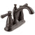 Delta Linden Collection Venetian Bronze Finish Contemporary Two Handle Centerset Bathroom Lavatory Sink Faucet with Metal Pop-up Drain D2593RBMPUDST