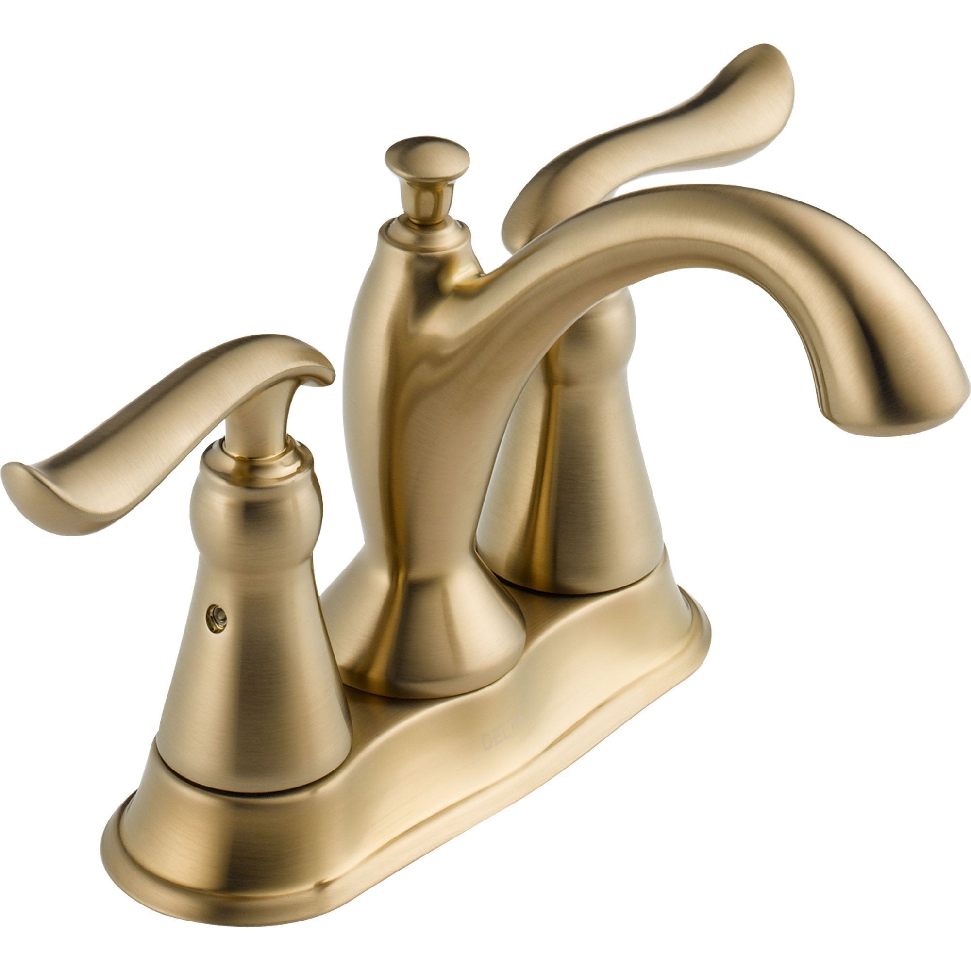 Delta Linden High Arc Champagne Bronze 4" Centerset Bathroom Faucet 614868