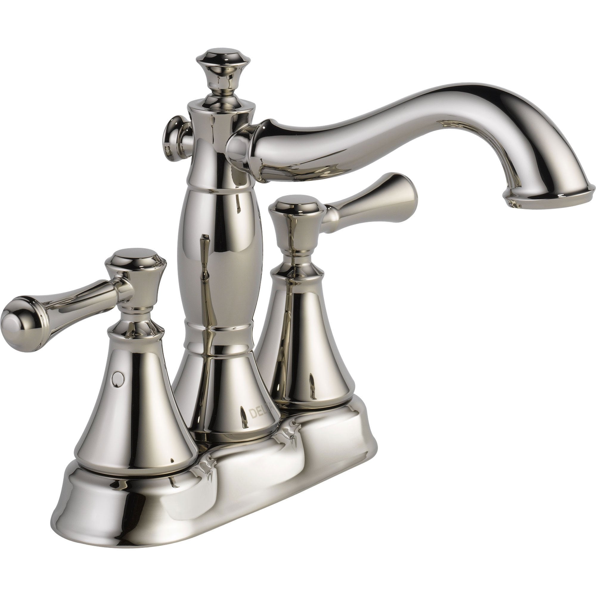 Delta Cassidy Polished Nickel High Arc 4" Centerset Bathroom Faucet 579510
