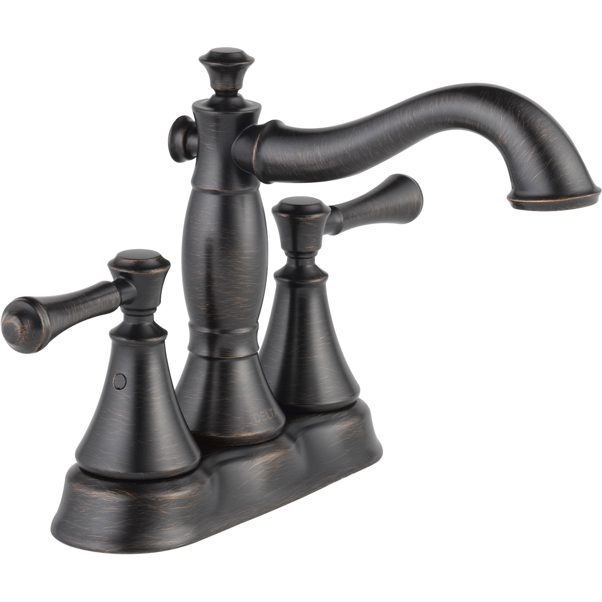 Delta Cassidy Venetian Bronze High Arc 4" Centerset Bathroom Faucet 579511