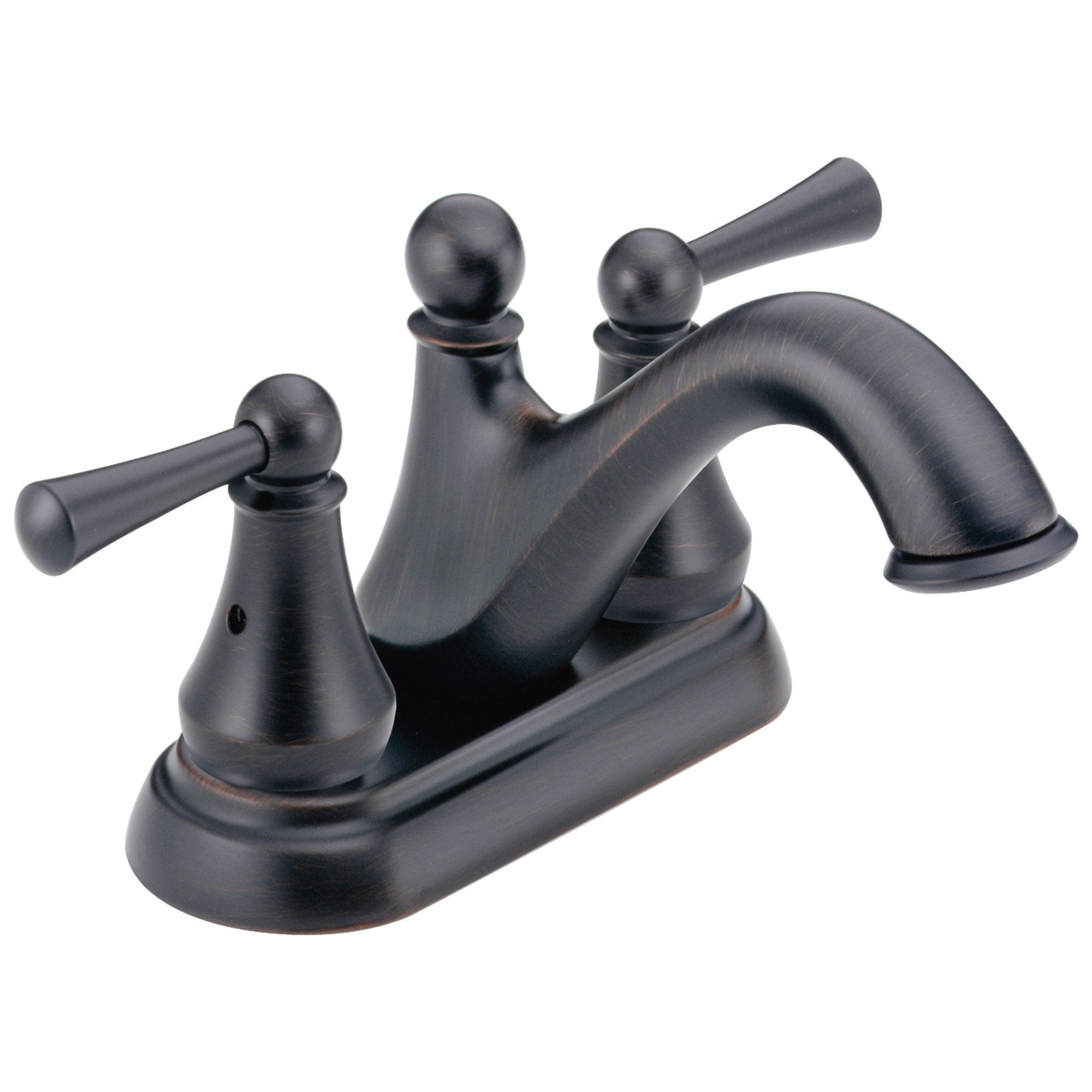 Delta Haywood Collection Venetian Bronze Finish Two Lever Handle Centerset Bathroom Sink Faucet 722476