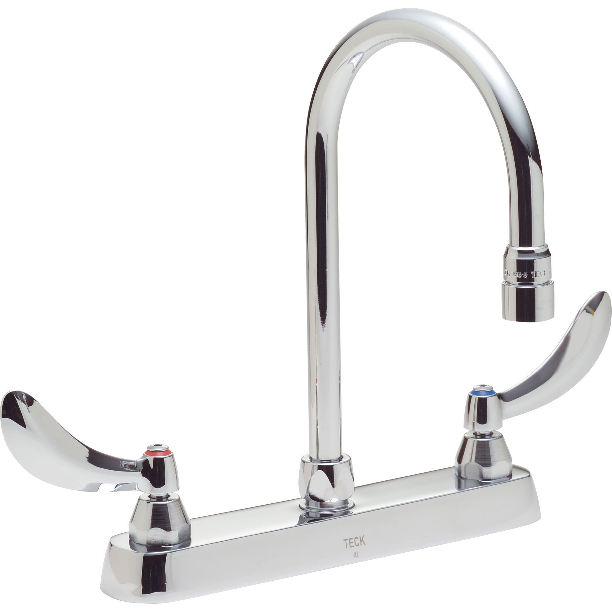 Delta Commercial Lever Blade Handle Kitchen Faucet in Chrome 476143