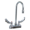 Delta Commercial 4" Centerset 2-Handle High Arc Bathroom Faucet in Chrome 608678