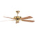 Concord Fans 42" California Home Energy Saver Polished Brass Small Ceiling Fan
