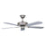 Concord Fans Decorama Small Modern 52" Stainless Steel Ceiling Fan