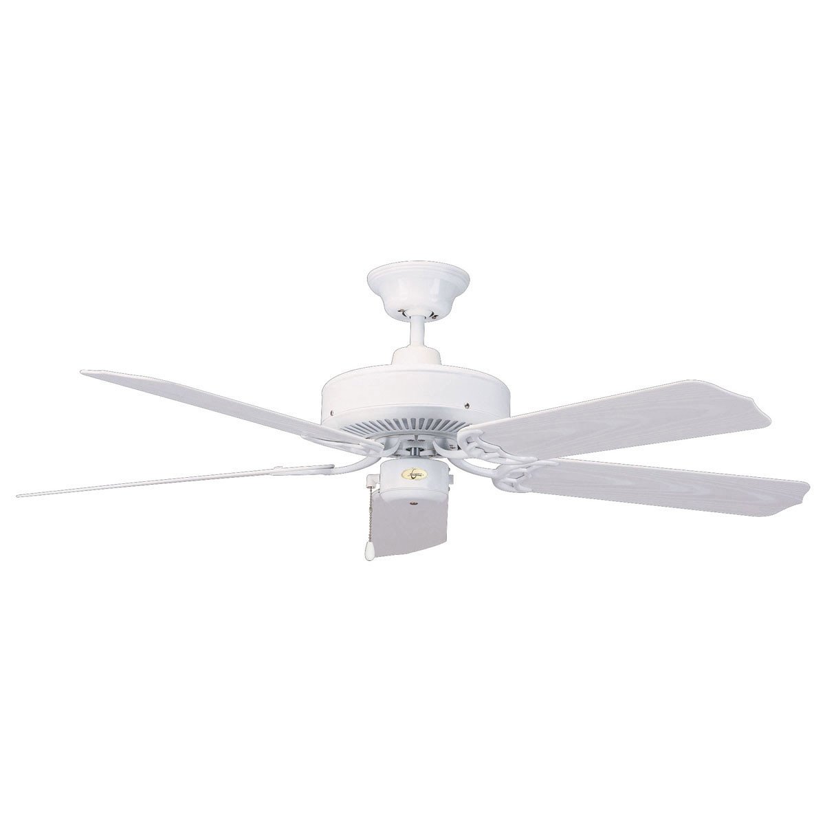 Concord Fans 44" Wet Location Small White Energy Saver Outdoor Ceiling Fan
