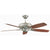 Concord Fans Contemporary 70" Satin Nickel Large Ceiling Fan w/ Rosewood Blades