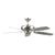 Concord Fans Contemporary 70" Stainless Steel Finish Large Ceiling Fan