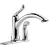 Delta Linden Chrome Finish Kitchen Faucet with Integral Side Sprayer 555823