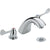 Delta Commercial Chrome Widespread Bathroom Faucet with Grid Strainer 614918