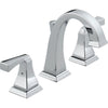 Delta Chrome Finish Vero Collection QUANTITY (2) Widespread Bathroom Sink Faucets Package D044CR