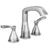 Delta Stryke Chrome Finish Widespread Bathroom Sink Faucet with Matching Drain and Lever Handles D35776MPUDST