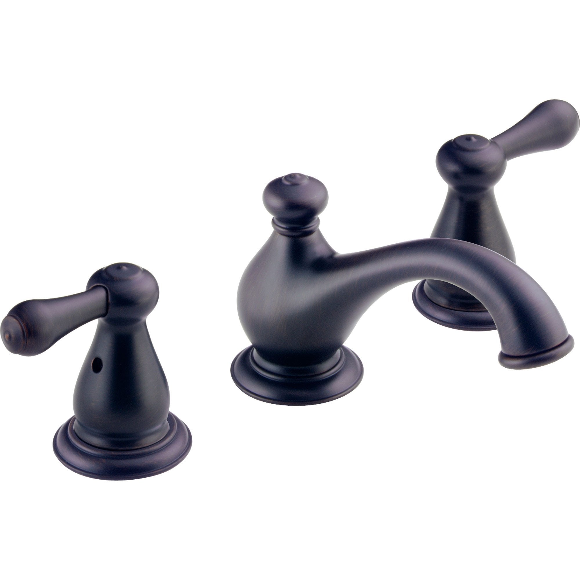 Delta Leland Mid Arc Venetian Bronze Widespread Bathroom Sink Faucet 572937