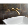 Delta Addison Collection Champagne Bronze Contemporary Two Handle Wall Mount Bathroom Lavatory Sink Faucet Trim Kit (Requires Valve) DT3592LFCZWL