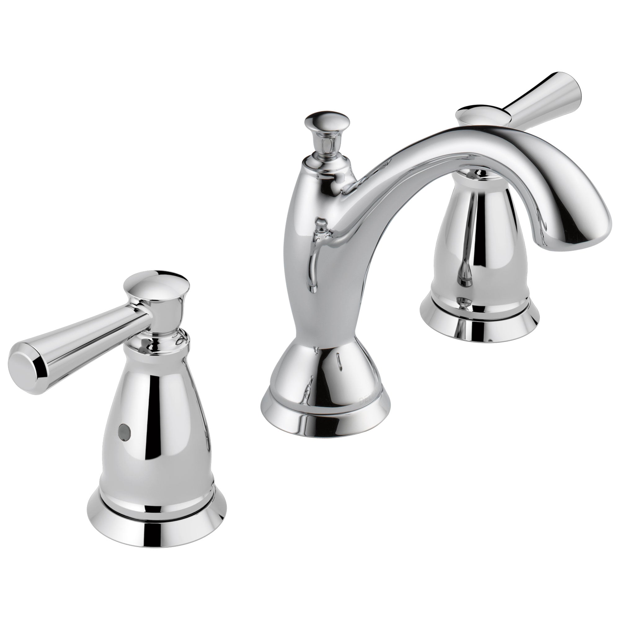 Delta Linden Collection Chrome Finish Two Handle Widespread Lavatory Bathroom Sink Faucet with Metal Pop-up Drain D3593MPUDST