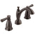 Delta Linden Collection Venetian Bronze Finish Two Handle Widespread Lavatory Bathroom Sink Faucet with Metal Pop-up Drain D3593RBMPUDST