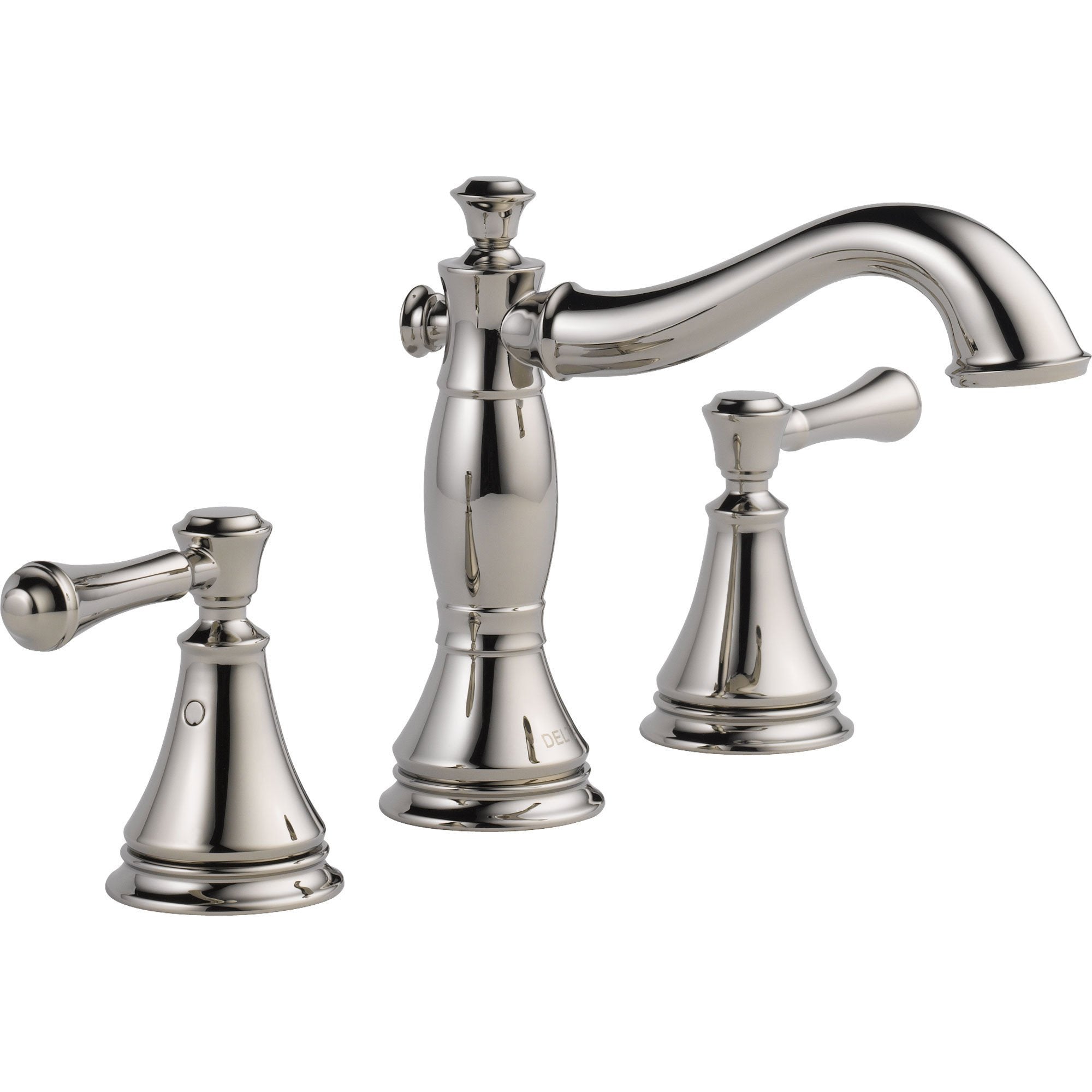 Delta Brilliance Polished Nickel 2-Handle Widespread Bathroom Sink Faucet 579518